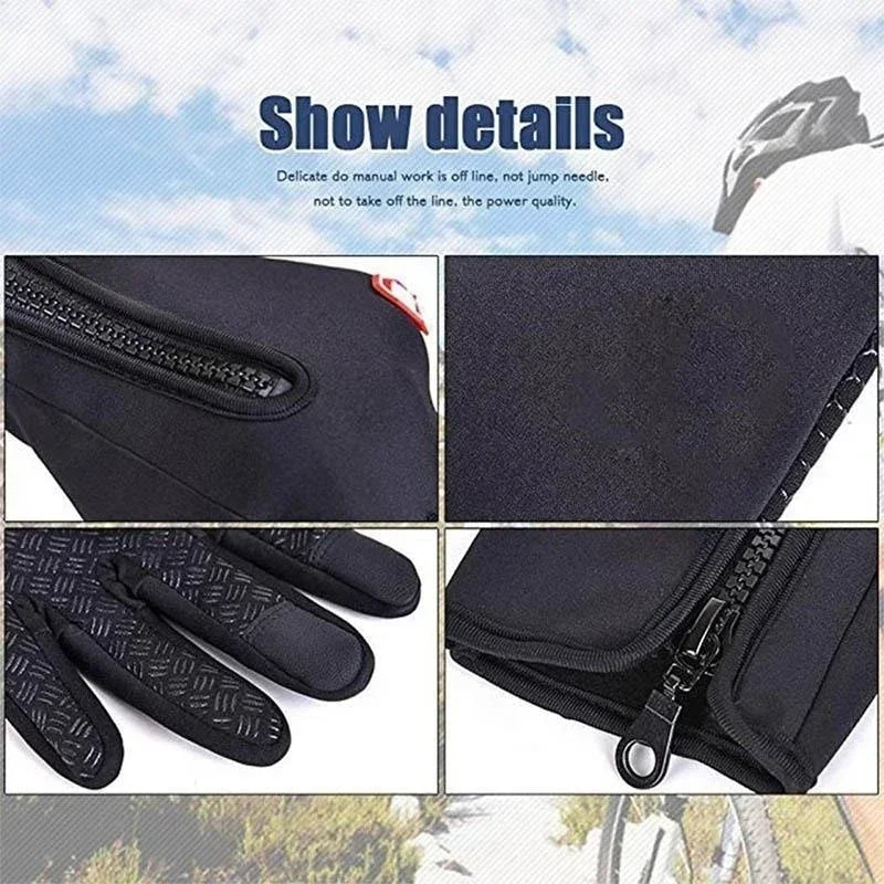 Unisex Touchscreen Fleece Winter Ski Gloves – Warm & Durable