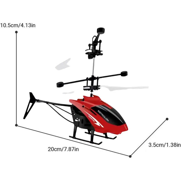 Mini RC Helicopter flying toy with obstacle avoidance