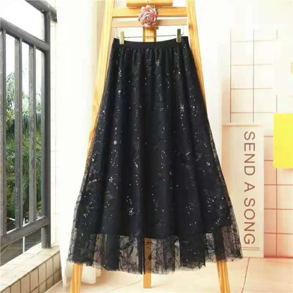 Vintage Embroidered Y2K Long Skirt