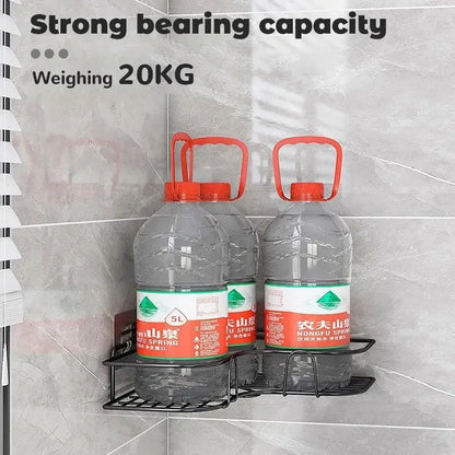 Eck-WC-Aufbewahrungsregal ohne Bohren – wandmontiertes Badezimmerregal