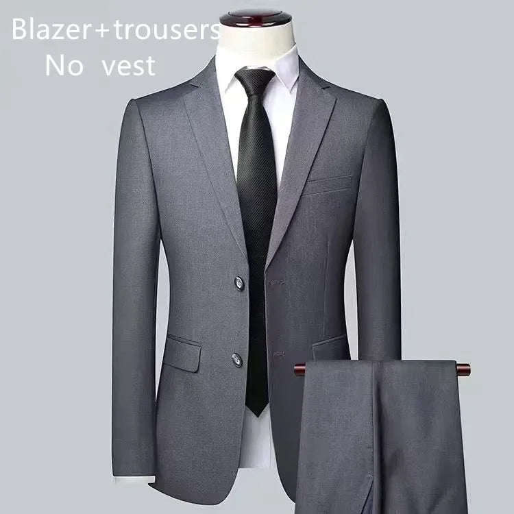 Wedding Solid Color Men suit - 3/2 Business Suit