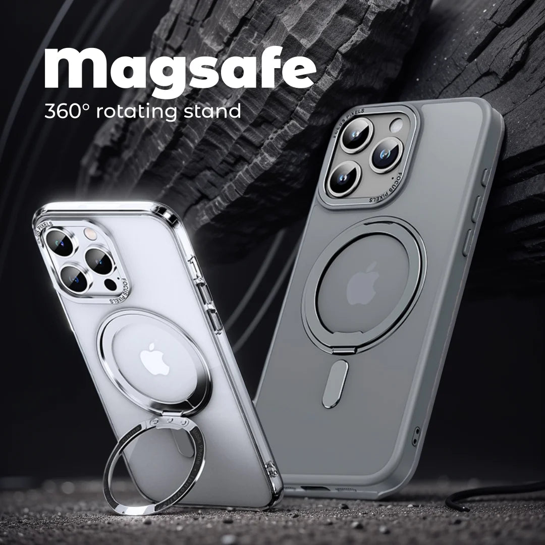 Magnetic Stand Phone Case - Transparent Mobile Covers