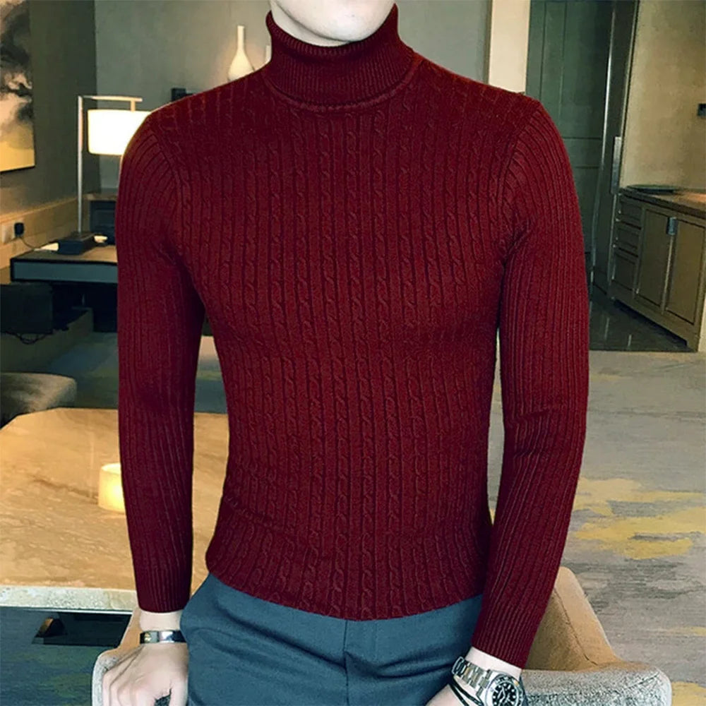 Autumn/Winter Turtleneck Pullover Slim Fit Sweater