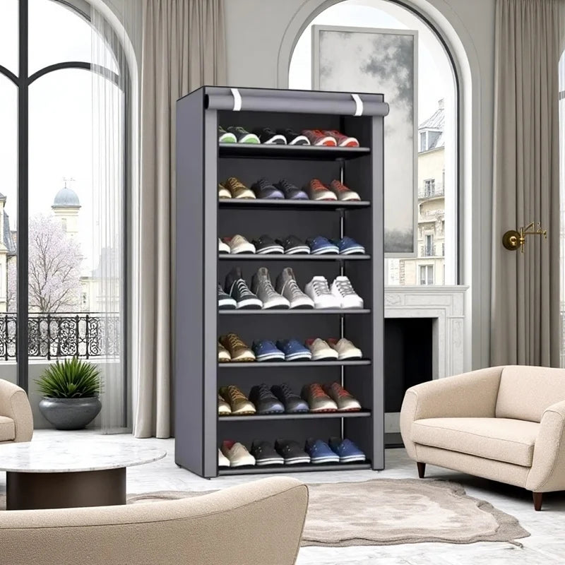 Armoire anti-poussière pour chaussures minimaliste