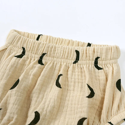 Freizeit-Set aus T-Shirt und Shorts mit Print für Kinder