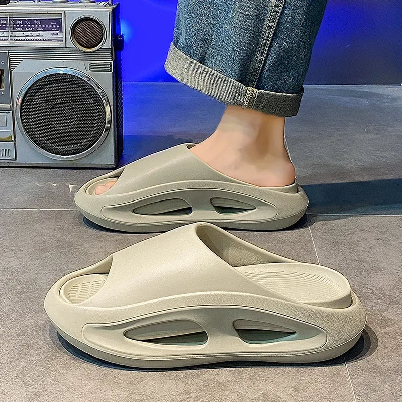 Men's Thick Bottom Summer Lounge Slippers