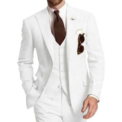 Costume slim en lin chic pour homme