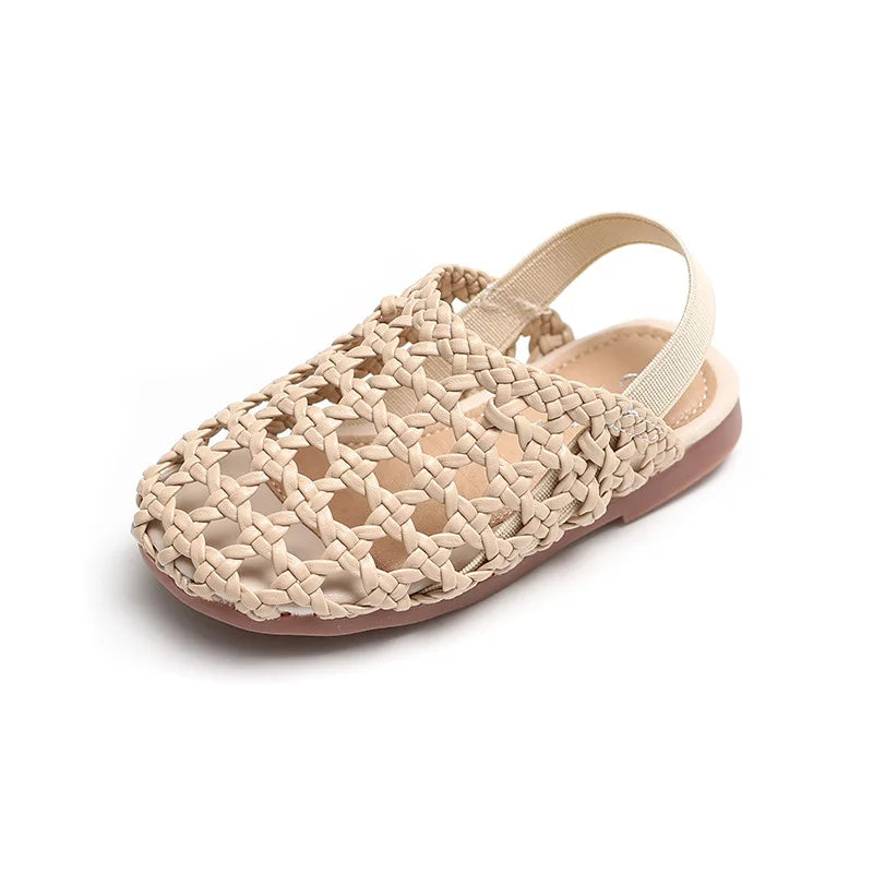 Braided Sandals for Baby Girls - Retro Princess Style