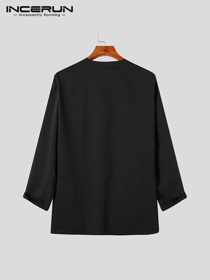 Stylish Collarless Blazer- Loose Fit for