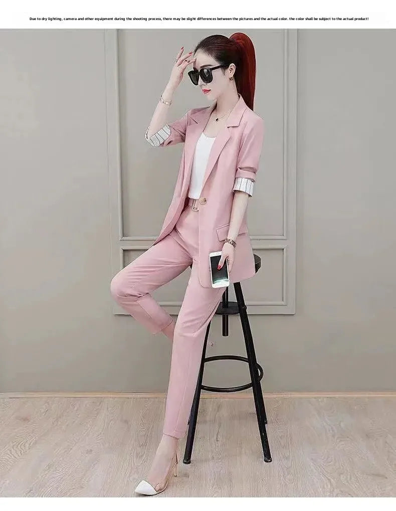 Women's Elegant High-End Feel Small Jacket 2-Piece Set