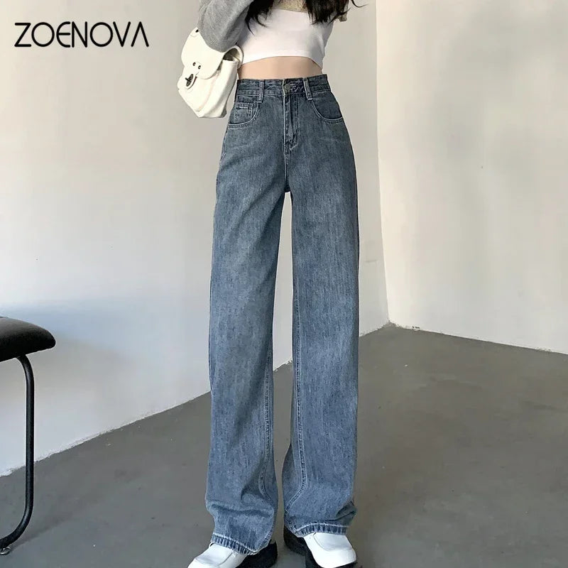 ZOENOVA High-Waisted Y2K Jeans for Women