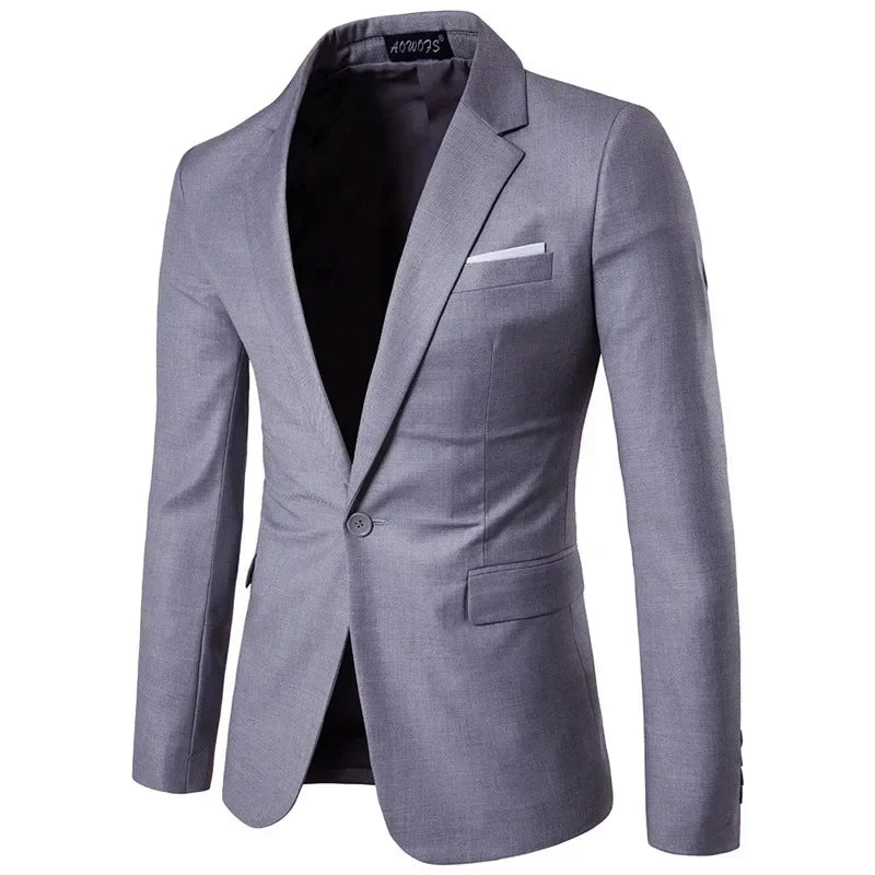 Men's High-Quality Business Suit Blazer - 9 Colors