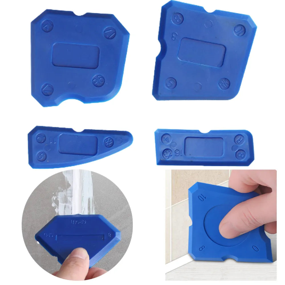 4pcs Silicone Sealant Remover & Scraper Tools