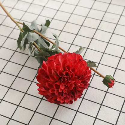 Accessoires de studio de fausses fleurs de dahlia marguerite d'automne