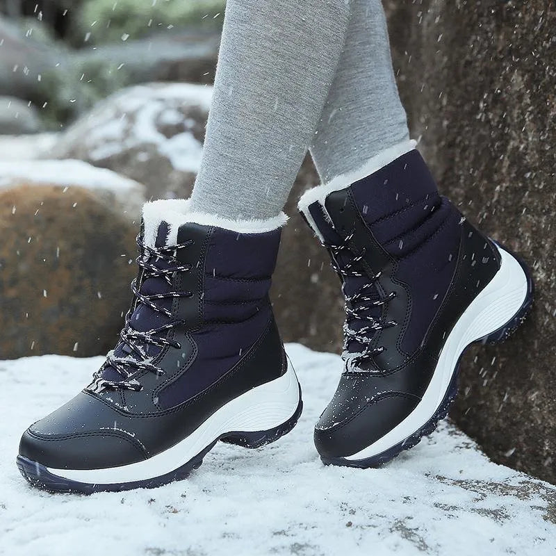 Gemütliche, wasserdichte Winterstiefel für Damen