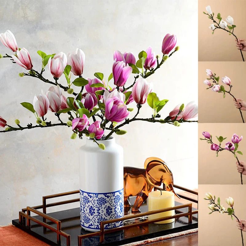 Artificial Magnolia Branch for Home & Wedding