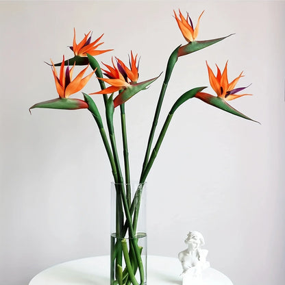3Pcs Artificial Bird of Paradise Flowers for Home and Event Decor