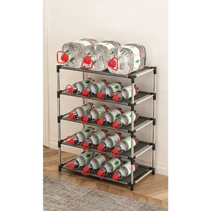 Metal Footwear Organizer Stand  - Space-saving Living Room Shelf