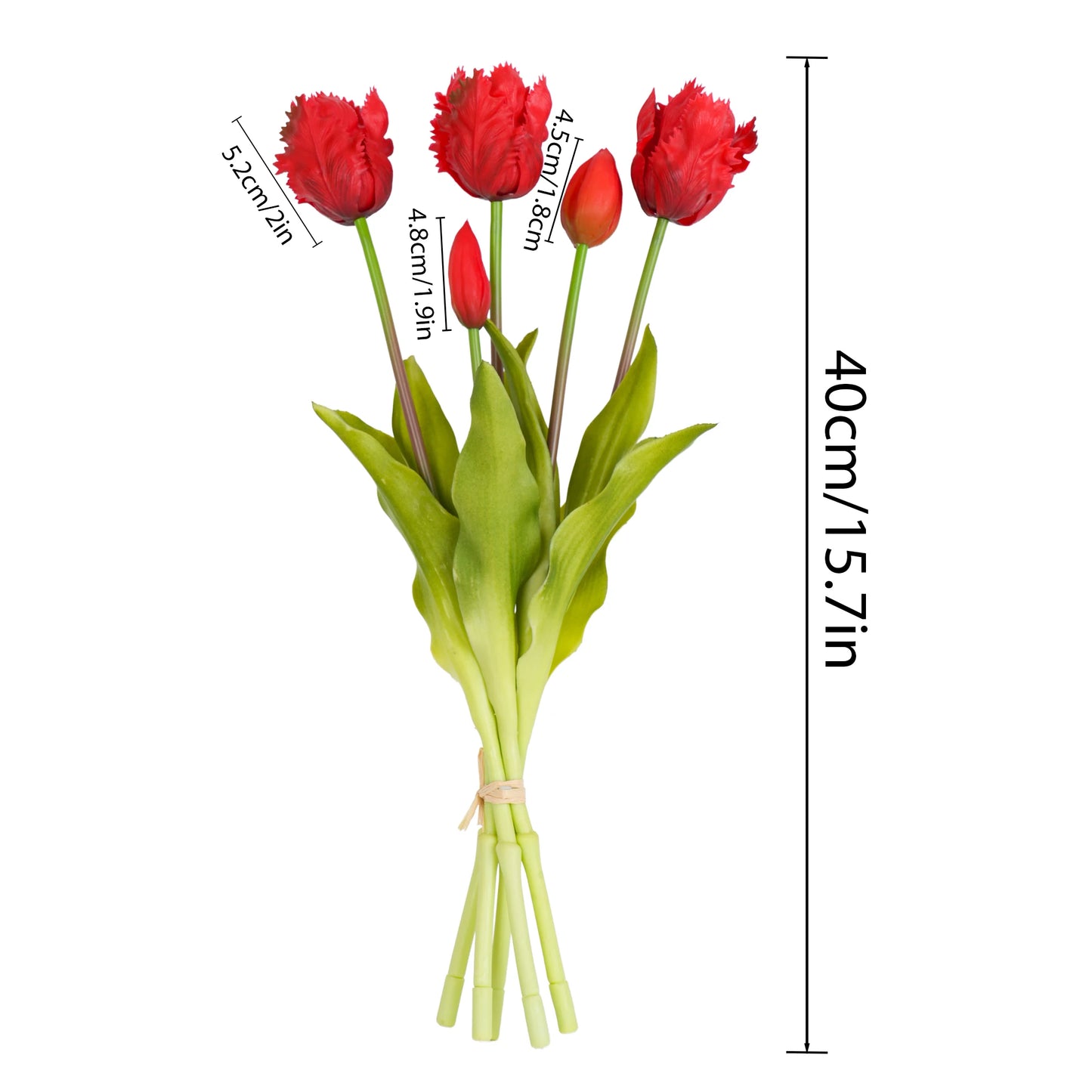 Parrot Wave Tulip Silicone Artificial Flowers