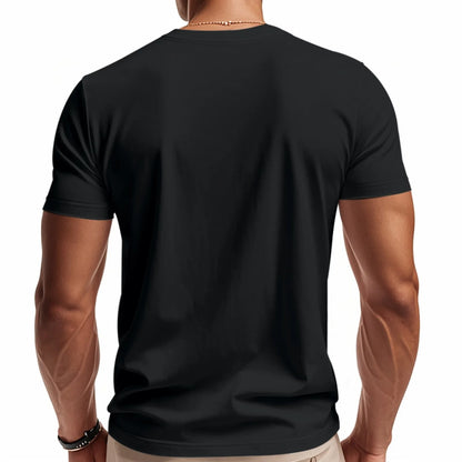 Men's Solid Color T-shirts - Short Sleeve V Neck Streetwear