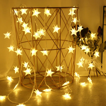 LED Star String Lights for Outdoor Decor