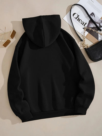 Unisex Long Seleve Warm Fleece Loose Oversized Hoodies