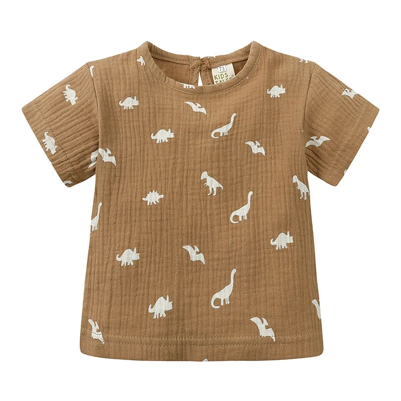 Freizeit-Set aus T-Shirt und Shorts mit Print für Kinder
