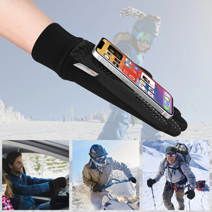 Winter-Fahrradhandschuhe, winddicht, Thinsulate, Touchscreen