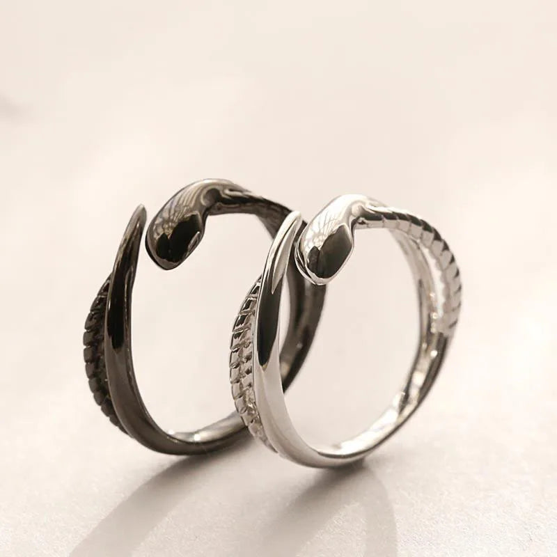 Bagues de couple d'anniversaire esthétique assorties avec cœur d'amour