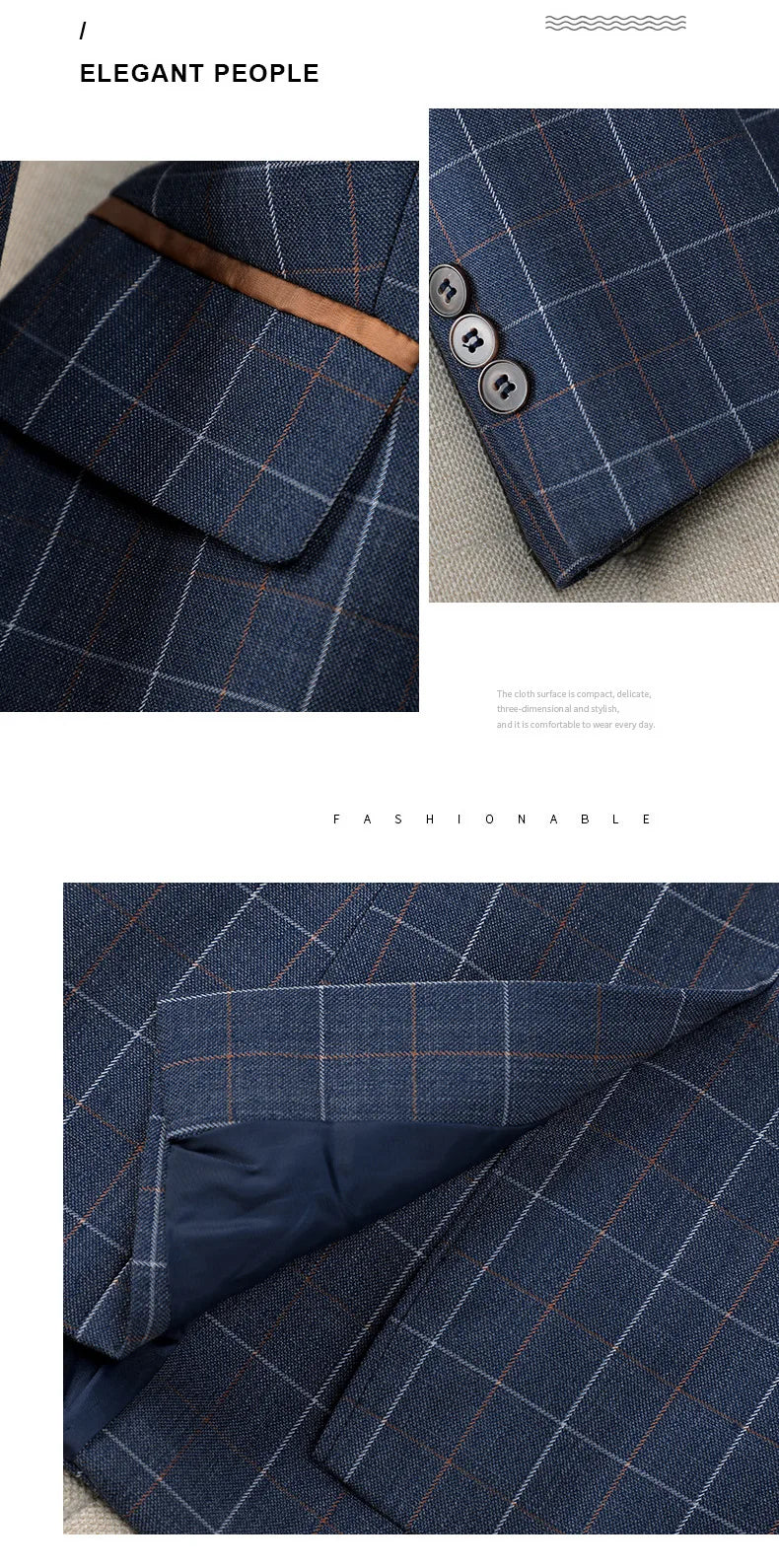 Hochwertige Blazer-Anzughose im britischen Stil für Damen