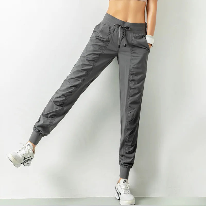 Women’s Loose Casual Drawstring Fitness Trousers