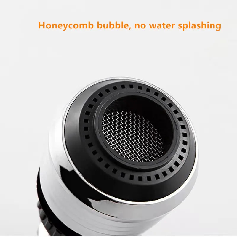 360-Degree Adjustable Faucet Extension Tube with Water Saving Nozzle