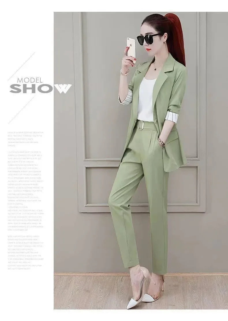 Women's Elegant High-End Feel Small Jacket 2-Piece Set