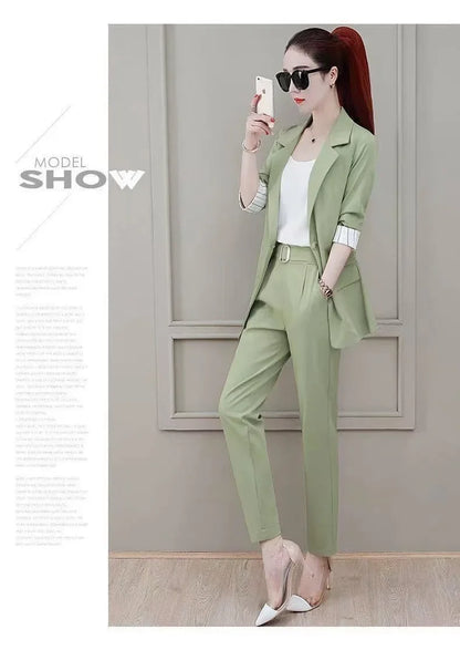 Women's Elegant High-End Feel Small Jacket 2-Piece Set