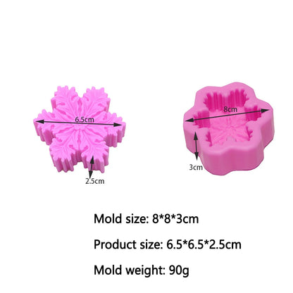 Christmas Snowflake Silicone Candle & Soap Mold