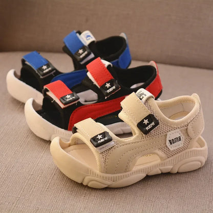 Boys Soft Soles Baotou Anti-kick Summer Sandals