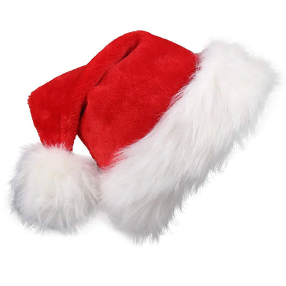 Long Plush Christmas Santa Hat for All Ages