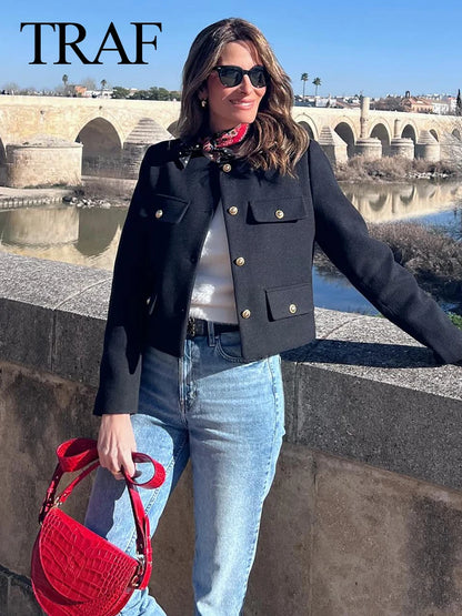 Women’s Cropped Bomber Jacket