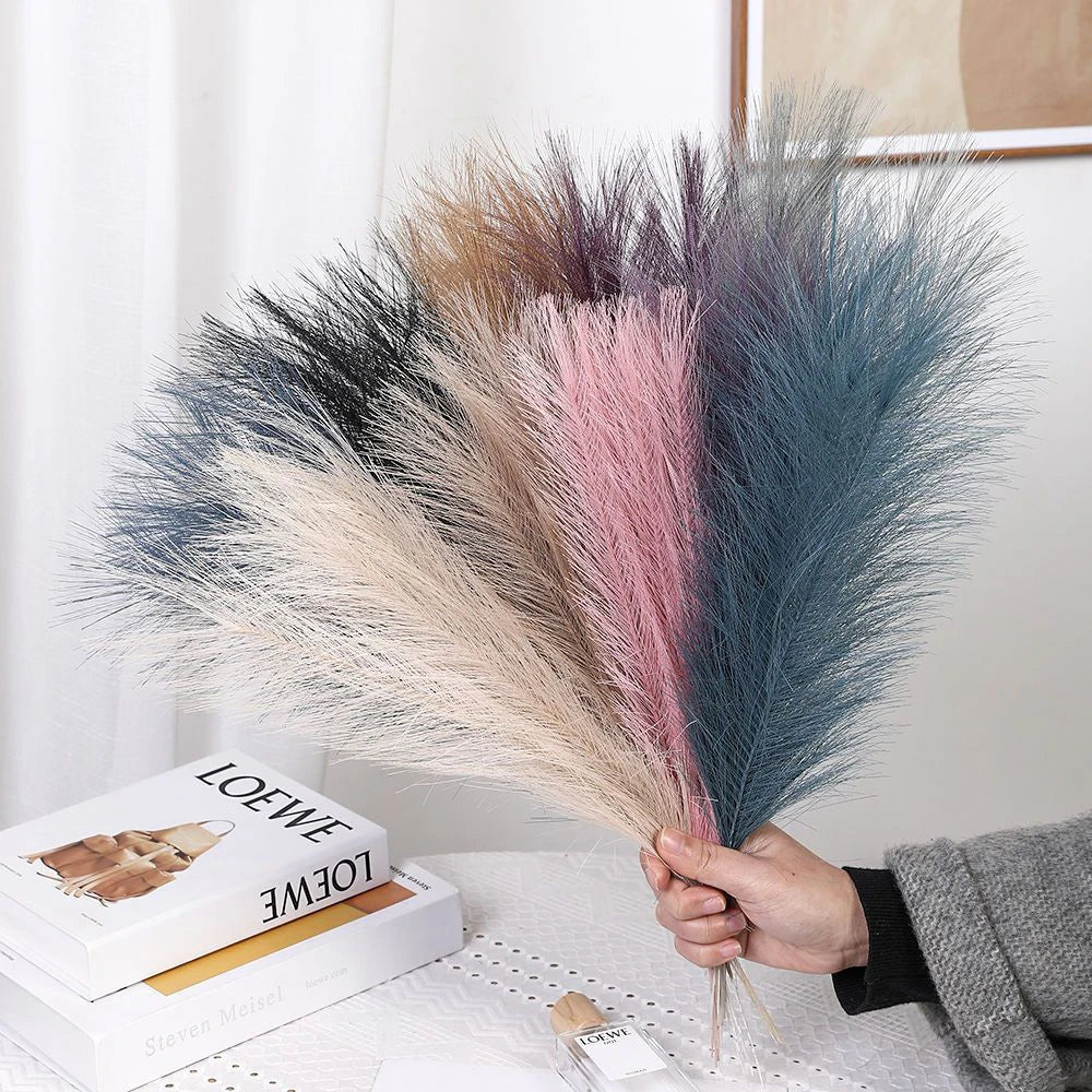 Fluffy Pampas Grass Boho Decor Artificial Flowers