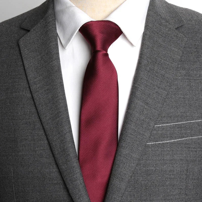 British Classic Jacquard Slim Tie for Casual Business Weddings