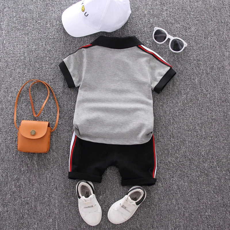 Baby summer Polo Shirt & Shorts Set