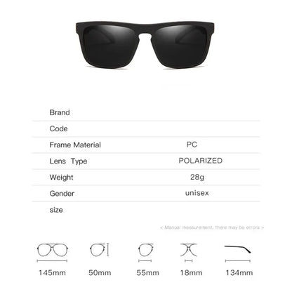 Ultra-Light Rectangular Polarized Photochromic Sunglasses