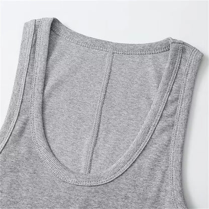 Débardeurs élégants de couleur unie pour hommes pour l'été