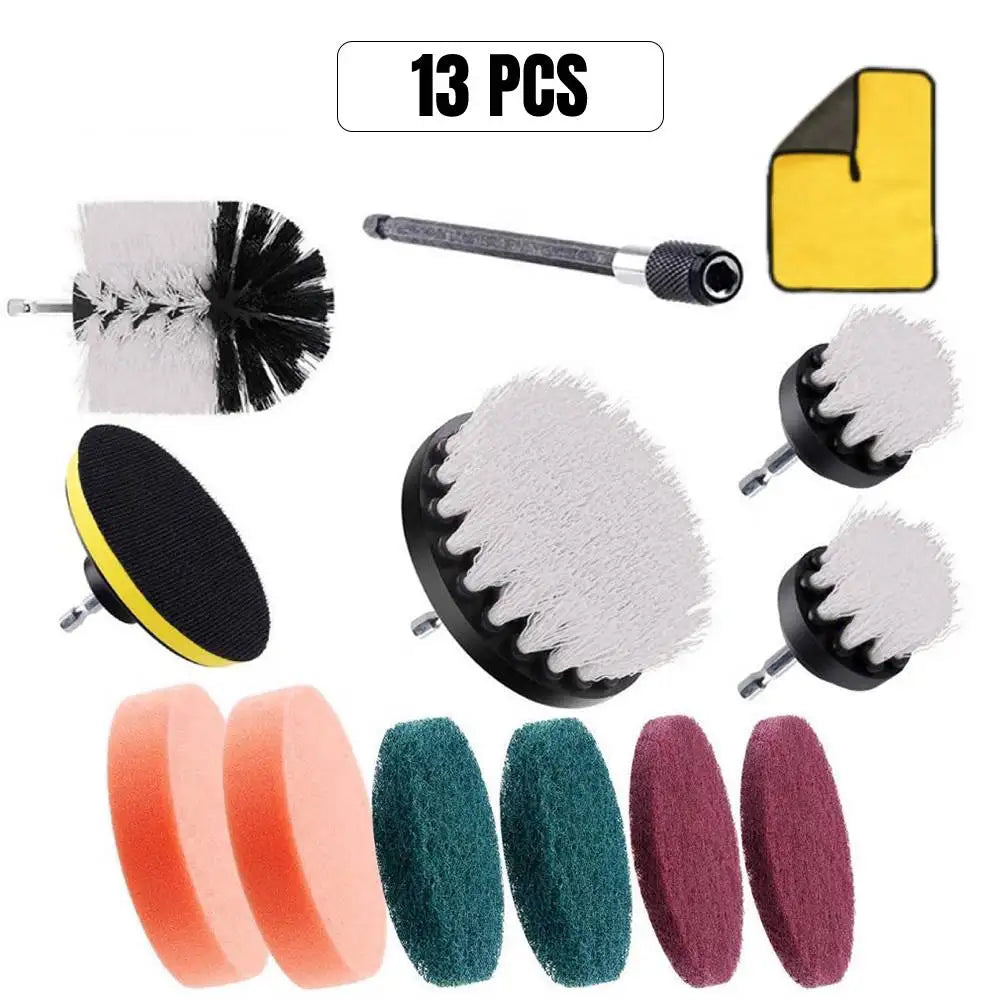 4-Piece Electric Drill Brush Kit for Household Cleaning