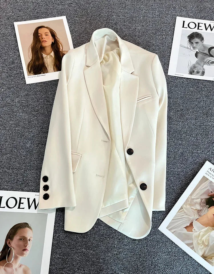 Blazer élégant pour femme de bureau printemps-été