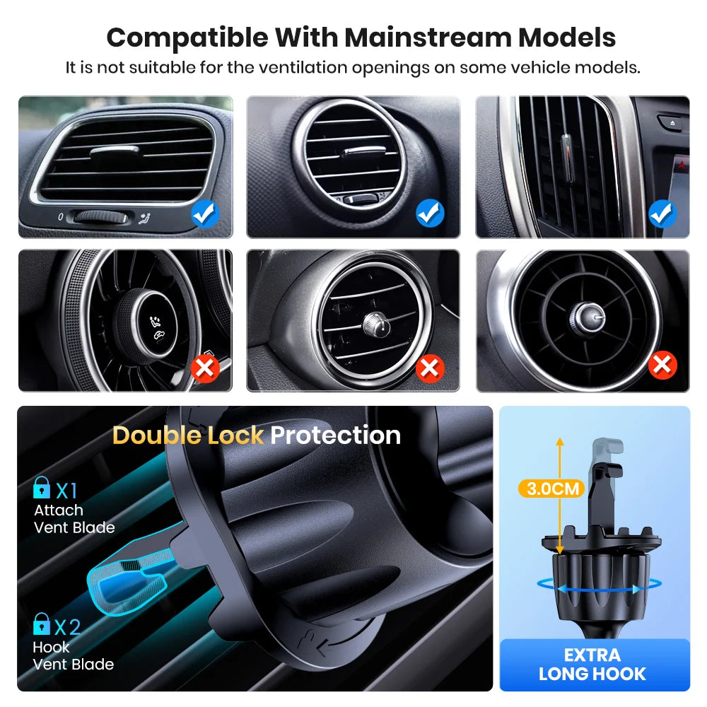 Car Phone Holder - Air Vent Mobile Mount Accessories