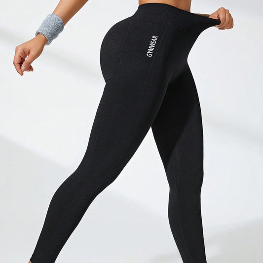 High-Waist Seamless Yoga Leggings