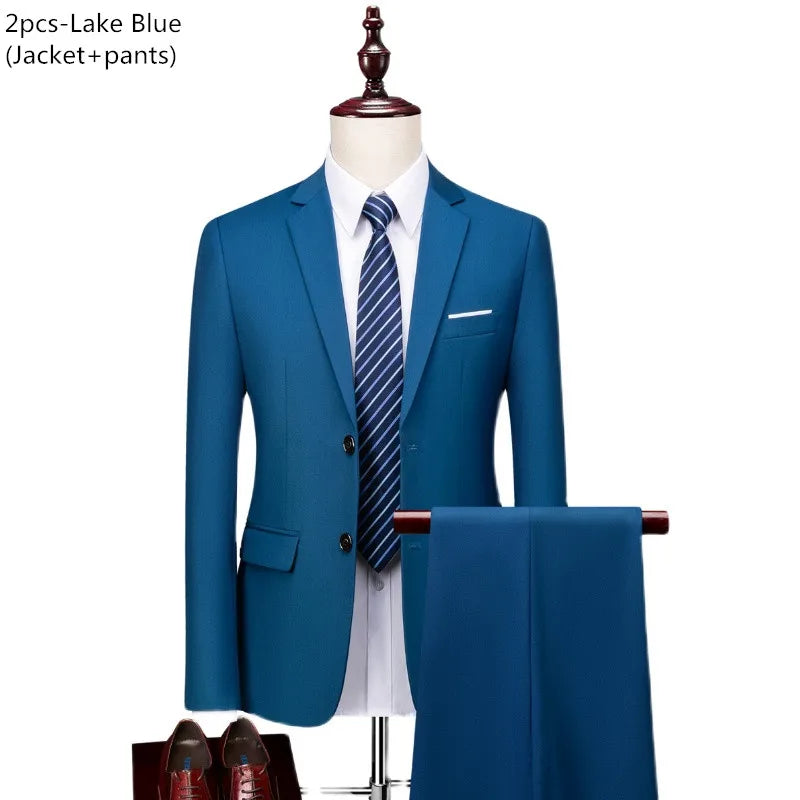 Men's 3-Piece Slim Fit Wedding Suit