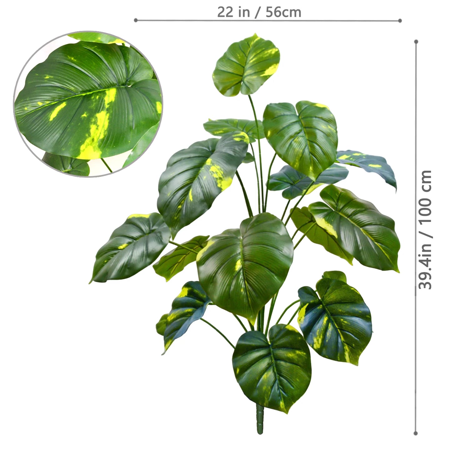 100 cm künstliche Monstera Pothos Alocasia Dekoration