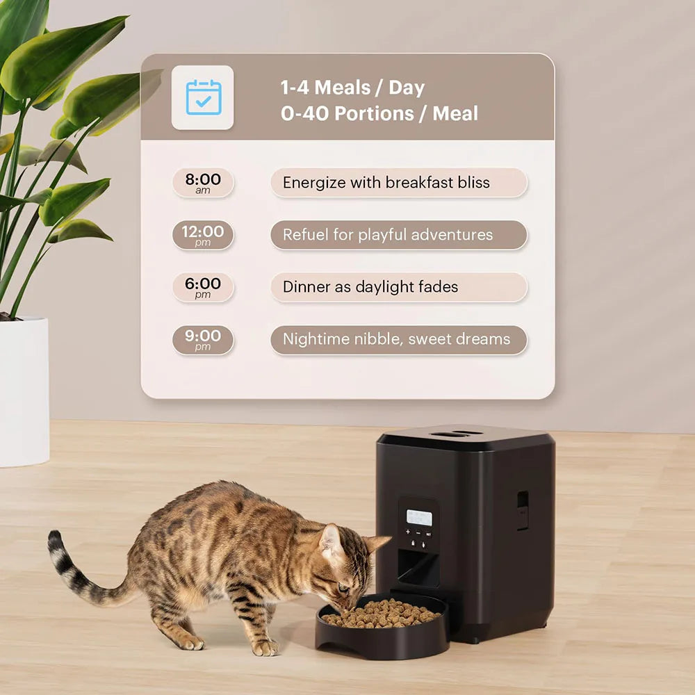 Timed Quantitative Automatic Cat Food Dispenser Smart Bowl - Automatic Dog Slow Food Machine